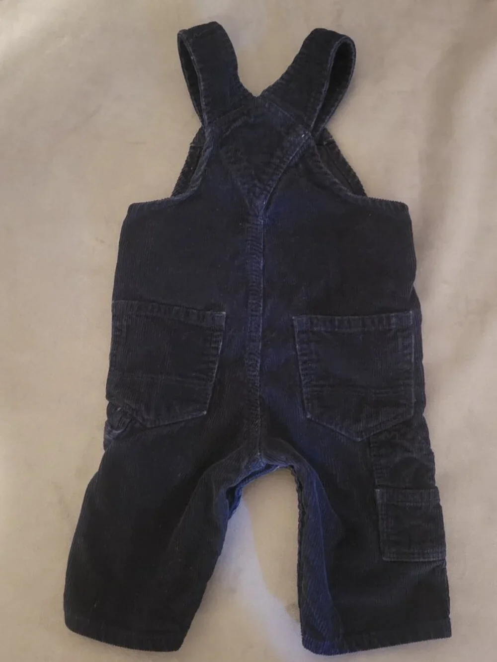 NAVY BLUE BABY GAP CORDUROY OVERALLS SIZE 0-3 Months Classic